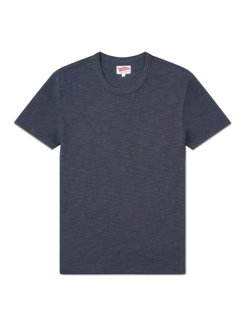 Short Sleeve Slub Tee - Indigo-STANDARD RECREATION-Over the Rainbow