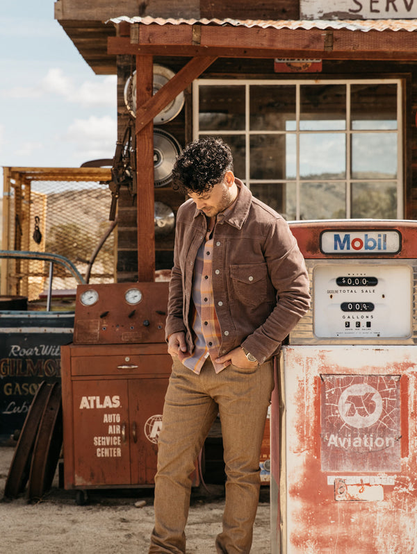 The Blade Jacket - Chocolate 16 Wales Corduroy Stretch-HIROSHI KATO-Over the Rainbow