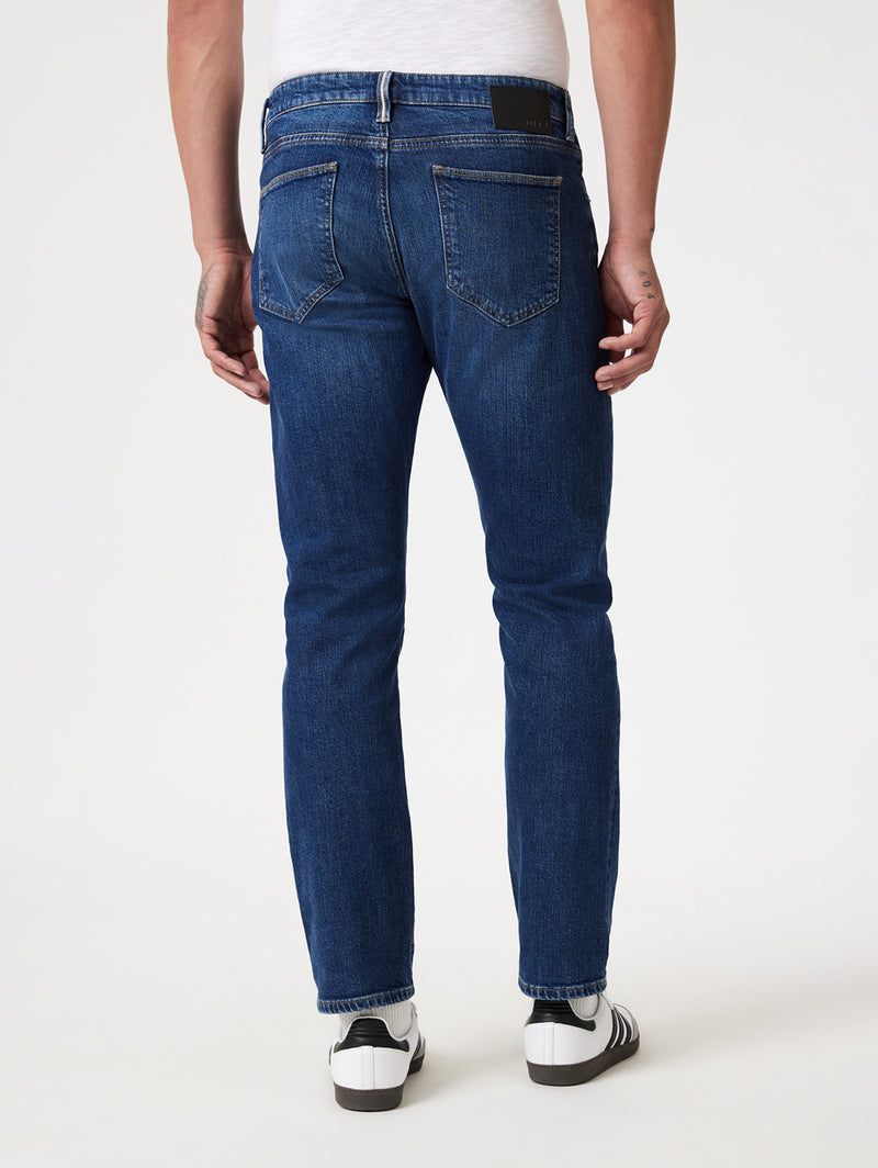 Marcus Slim Straight Jean - Mid Brushed Selvedge-Mavi-Over the Rainbow