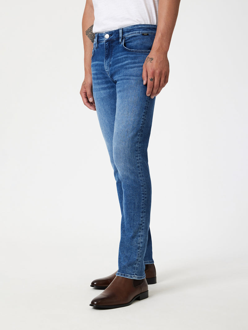 Jake Slim Jean - Dark Brushed Feather Blue-Mavi-Over the Rainbow