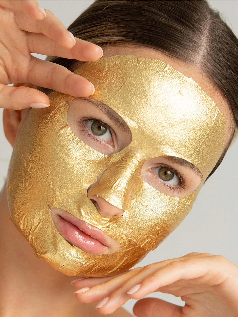 24k Gold Foil Premium Face Mask - 5 Pack-LAPCOS-Over the Rainbow