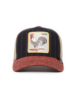 The Moon Rooster Trucker Hat - Navy-GOORIN BROTHERS-Over the Rainbow