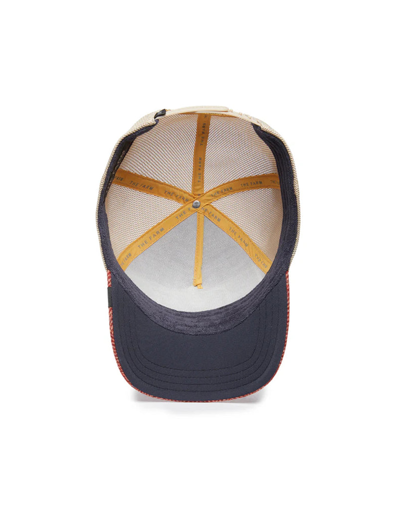 The Moon Rooster Trucker Hat - Navy-GOORIN BROTHERS-Over the Rainbow