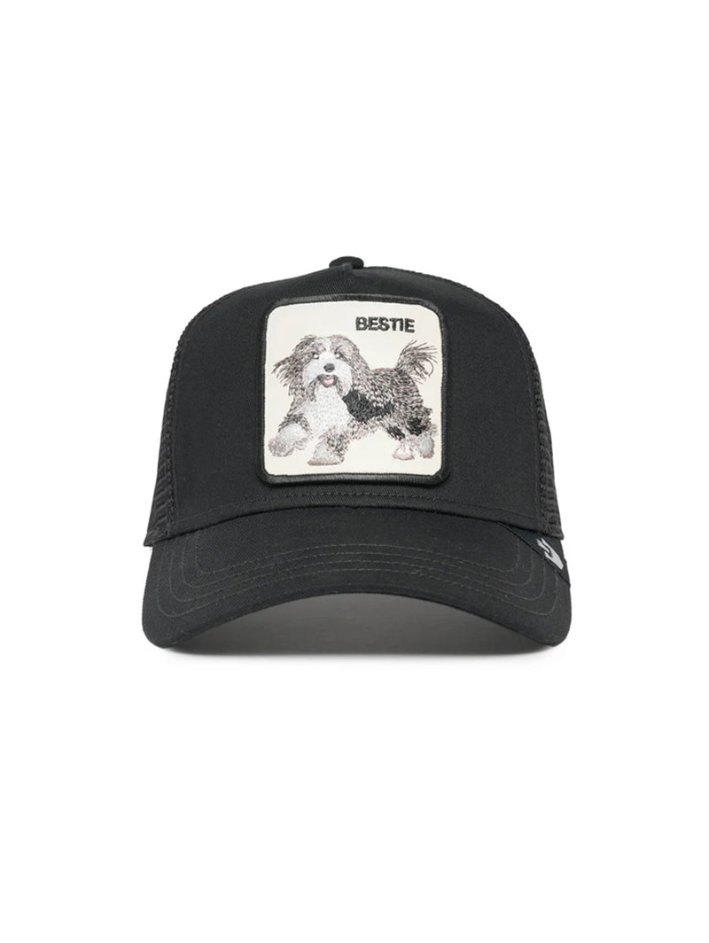 The Bestie Dog Trucker Hat - Black-GOORIN BROTHERS-Over the Rainbow