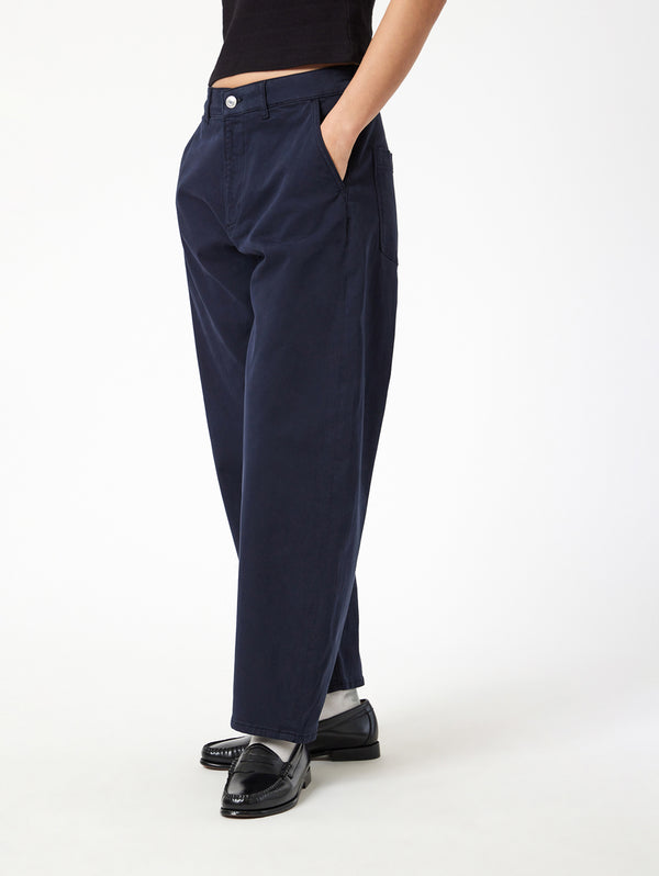 Lenora Pant - Midnight Casual Twill-Mavi-Over the Rainbow