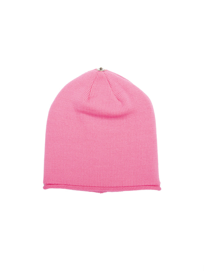 Glossy Knit Hat - Candy Pink-Lindo F-Over the Rainbow