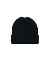 Charlie Cable Knit Hat - Midnight Navy-Lindo F-Over the Rainbow