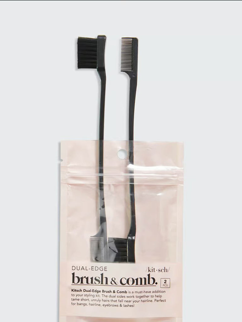 Edge Brush & Comb - Black-KITSCH-Over the Rainbow