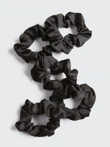 Satin Sleep Scrunchies - Black-KITSCH-Over the Rainbow