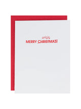 Merry Christmas Crisis Letterpress Card-CHEZ GAGNE LETTERPRESS-Over the Rainbow