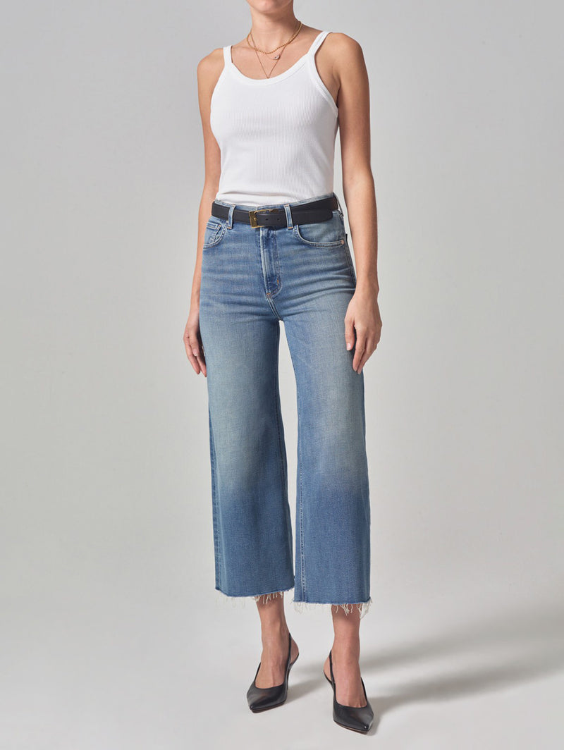 Lyra Crop Wide Leg Jean - Abliss-Citizens of Humanity-Over the Rainbow