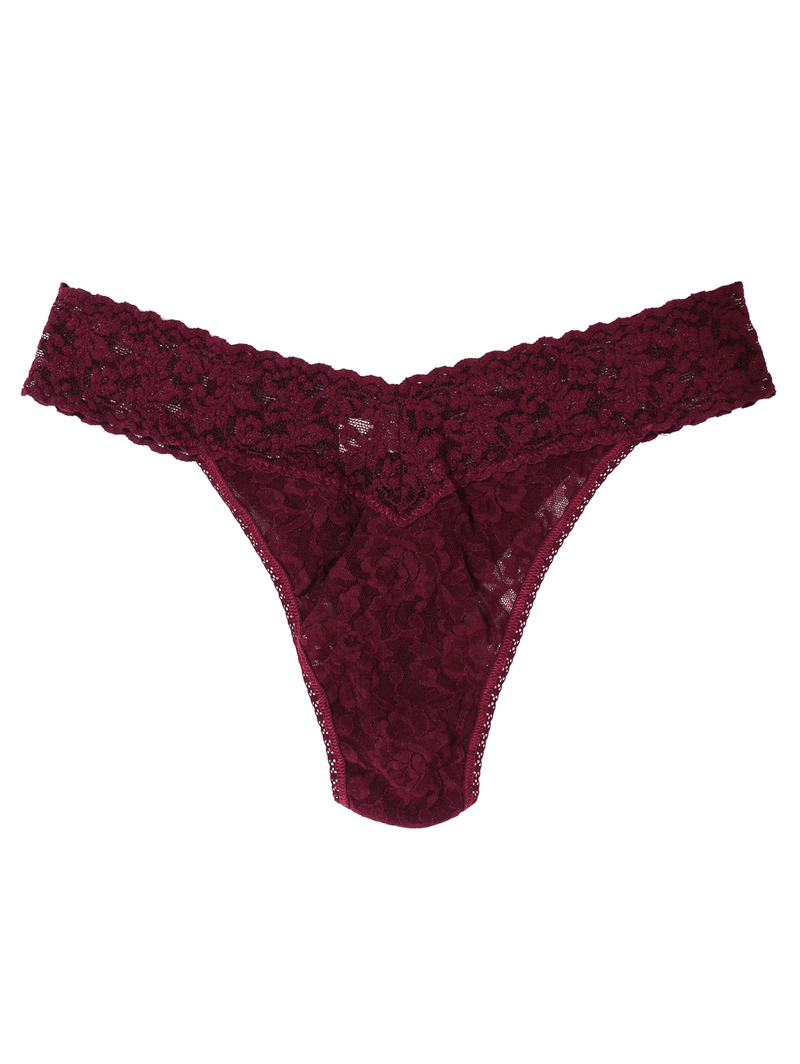 Signature Lace Original Rise Thong - Primary Colours-Hanky Panky-Over the Rainbow