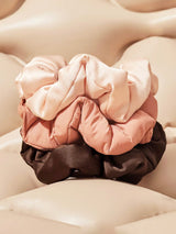 Recycled Fabric Cloud Scrunchies - Rosewood-KITSCH-Over the Rainbow