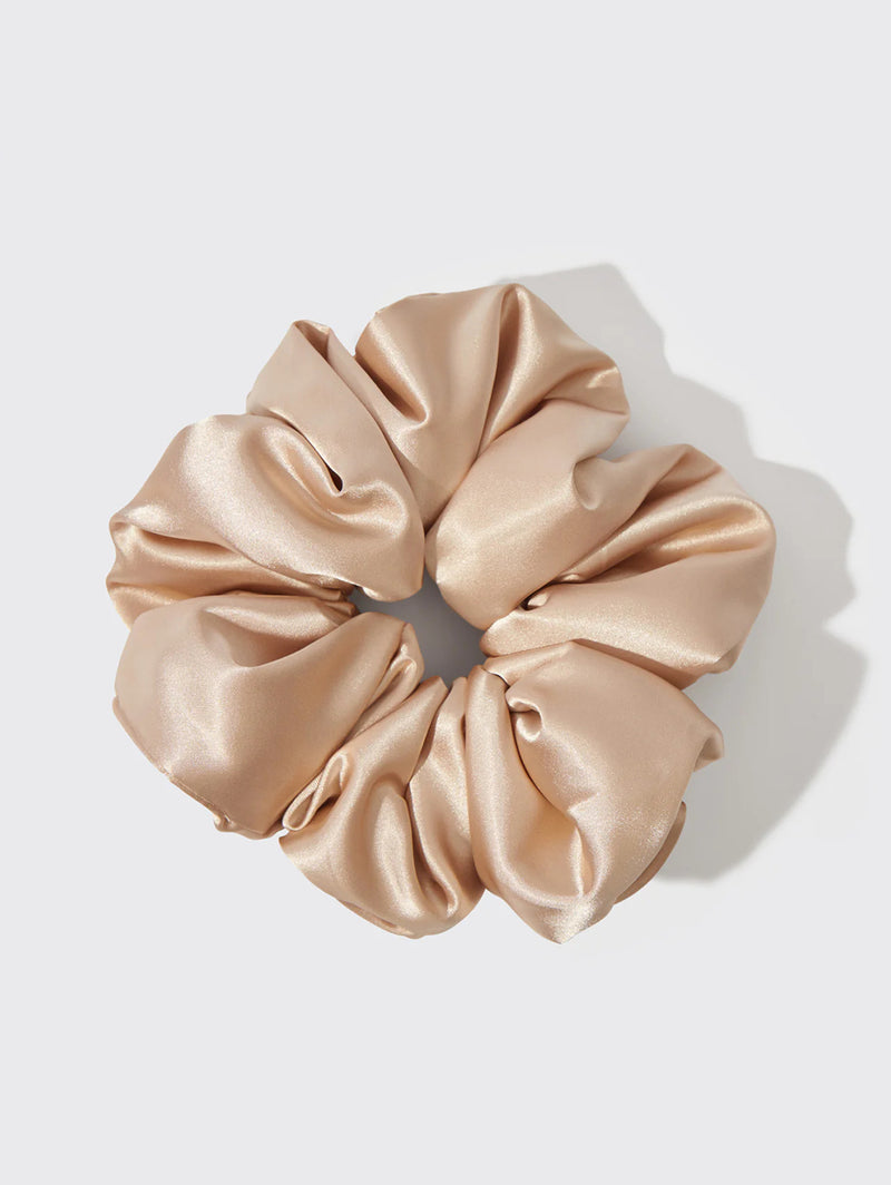 Holiday Satin Pillow Scrunchie - Champagne-KITSCH-Over the Rainbow