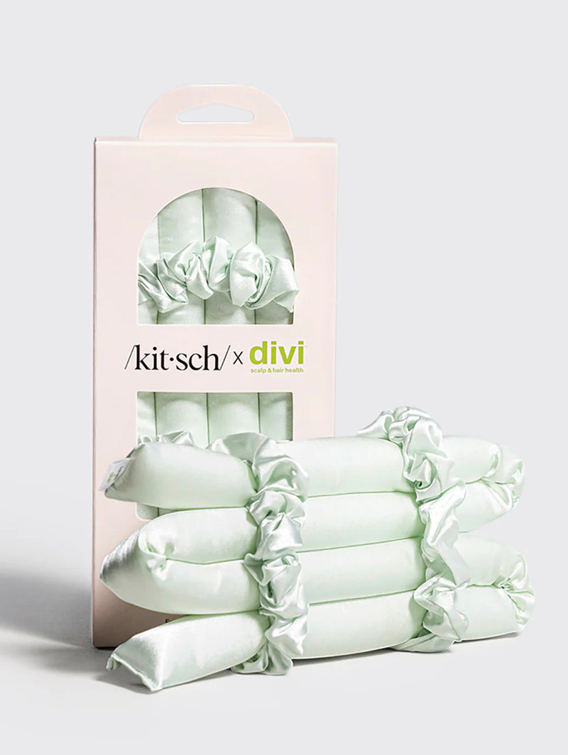 Kitsch x Divi Satin Heatless Curling Set - Seafoam-KITSCH-Over the Rainbow