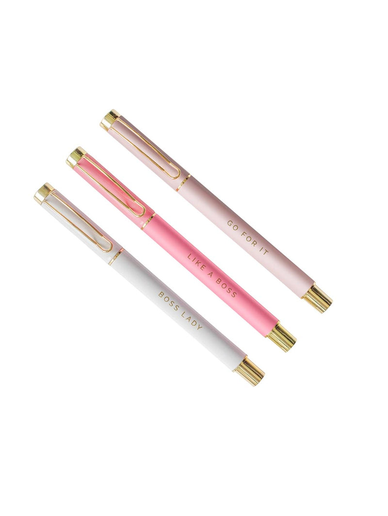 Boss Lady Metal Pen Set-SWEET WATER DECOR-Over the Rainbow