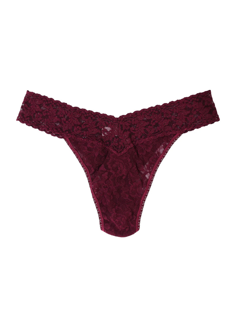 Signature Lace Low Rise Thong - Primary Colours-Hanky Panky-Over the Rainbow