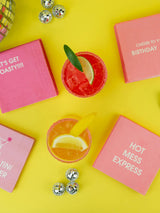 Hot Mess Express - Cocktail Napkins-CHEZ GAGNE LETTERPRESS-Over the Rainbow