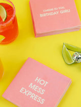 Hot Mess Express - Cocktail Napkins-CHEZ GAGNE LETTERPRESS-Over the Rainbow