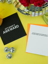 Let's Make It Awkward - Cocktail Napkins-CHEZ GAGNE LETTERPRESS-Over the Rainbow