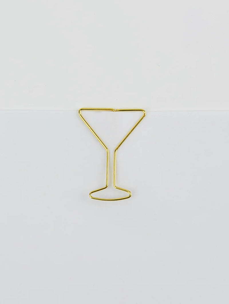 Paper Clip Pack - Martini Glass Pack of 25-CHEZ GAGNE LETTERPRESS-Over the Rainbow