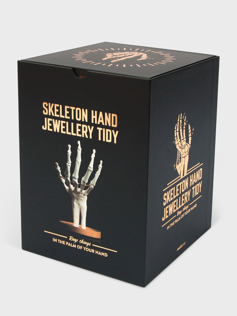 Skeleton Hand Jewelry Holder - White-SUCK UK-Over the Rainbow