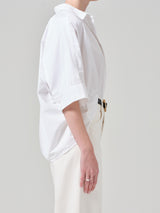 Claire Origami Shirt - Optic White-Citizens of Humanity-Over the Rainbow