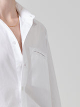 Fino Cropped Shirt - Optic White-Citizens of Humanity-Over the Rainbow