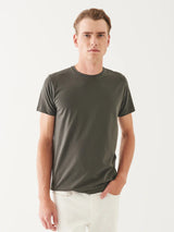 Iconic Pima Crew Neck T-Shirt - Thyme-Patrick Assaraf-Over the Rainbow