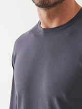 Pima Cotton Stretch Long Sleeve Tee - Constellation-Patrick Assaraf-Over the Rainbow