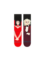 Beetlejuice x Stance Dearly Beloved Crew Socks - Maroon-Stance-Over the Rainbow