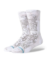 DJ Javier X Stance Trooper Sock - White-Stance-Over the Rainbow