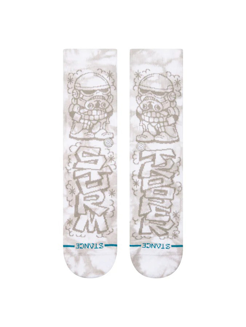 DJ Javier X Stance Trooper Sock - White-Stance-Over the Rainbow