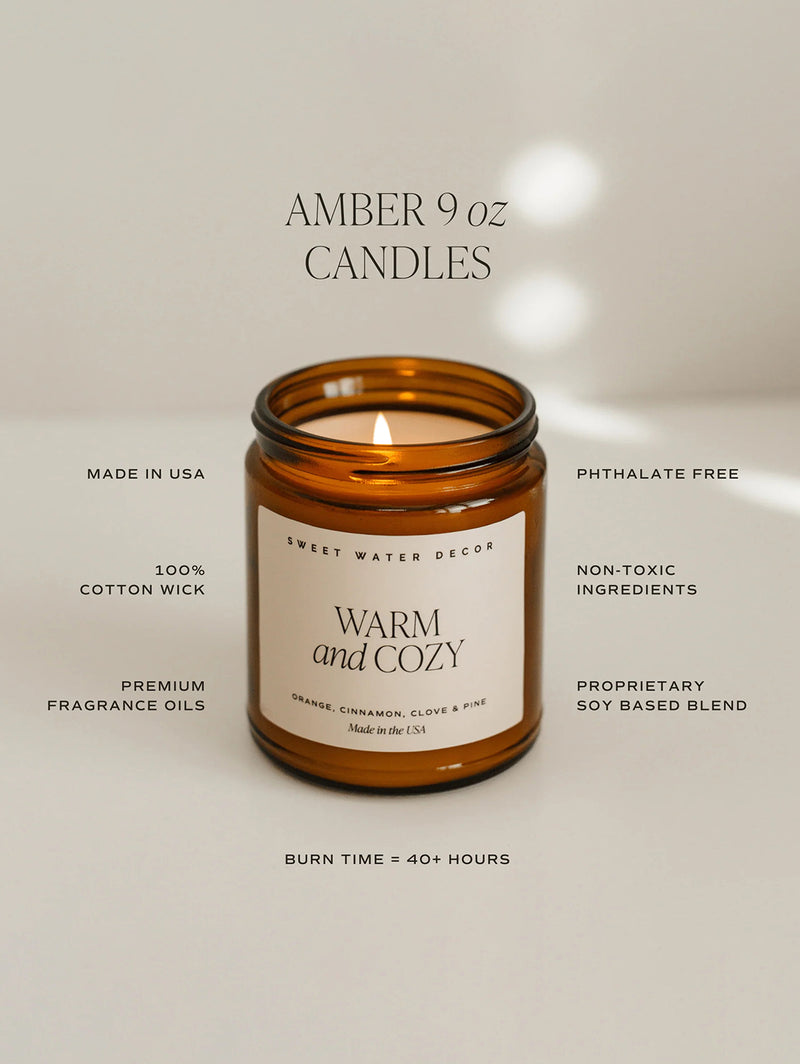 Amber Jar Soy Candle - Merry & Bright-SWEET WATER DECOR-Over the Rainbow