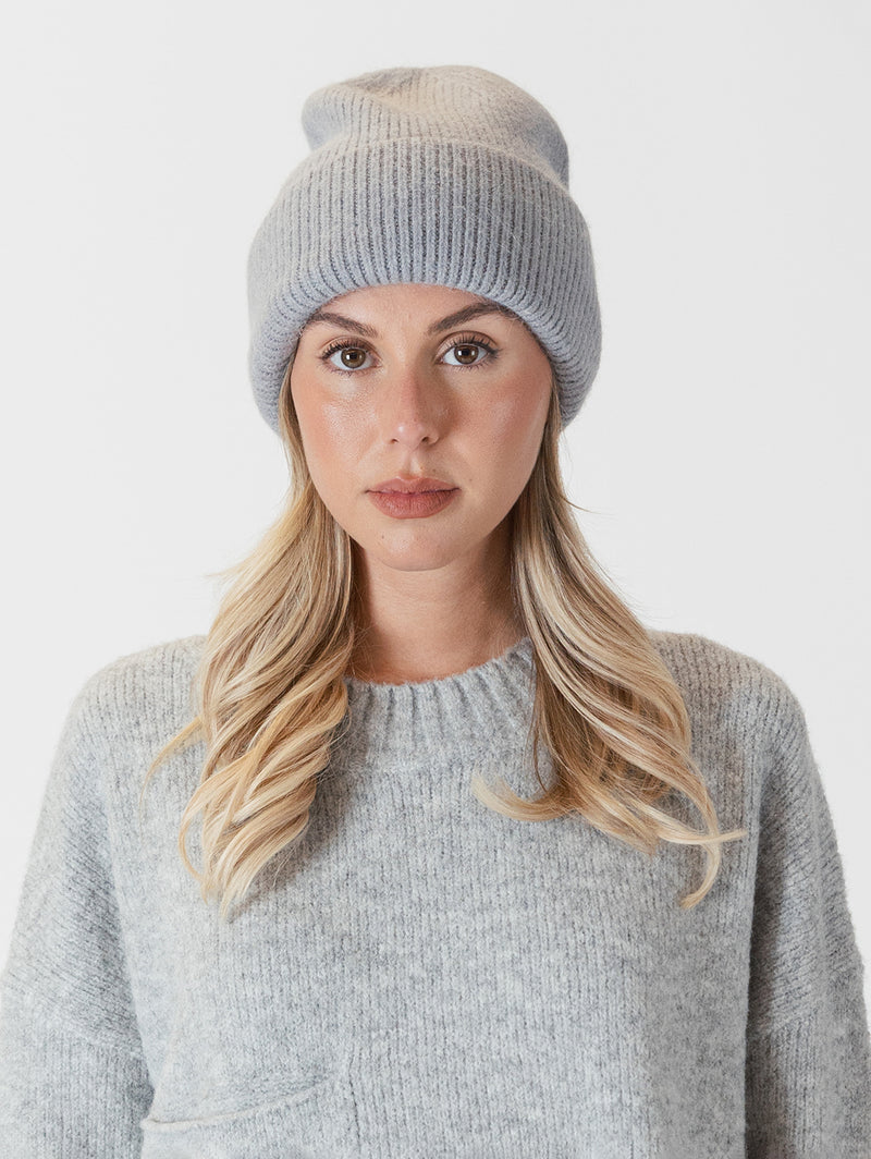 Après Ski Hat - Medium Grey-LYLA+LUXE-Over the Rainbow