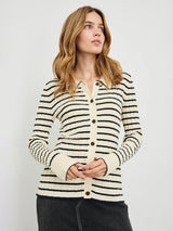 Aurelia Cardigan - Ivory Navy Stripe-Rails-Over the Rainbow