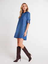 Long Sleeve A-Line Dress - Moonlit Haze-Bella Dahl-Over the Rainbow