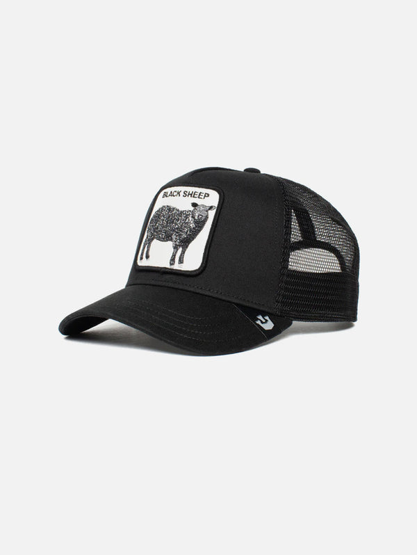 Black Sheep Trucker Hat - Black-GOORIN BROTHERS-Over the Rainbow