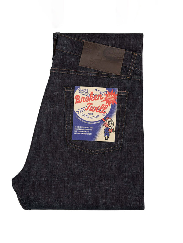 True Guy Stretch Selvedge Jean - Broken Twill Slub-Naked & Famous-Over the Rainbow