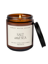 Amber Jar Soy Candle - Salt and Sea-SWEET WATER DECOR-Over the Rainbow