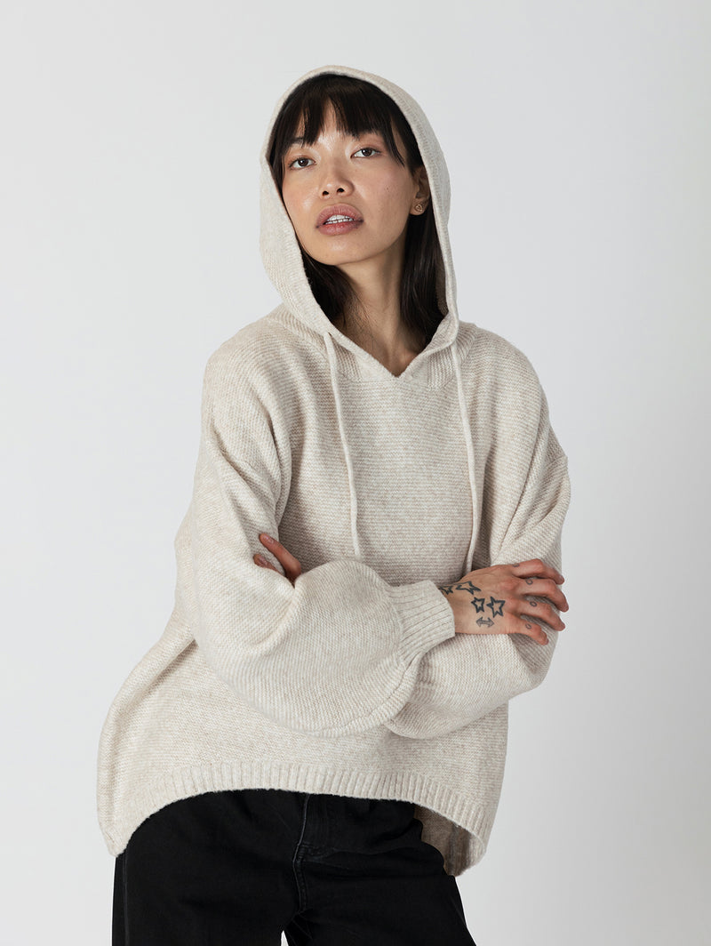 Charlie Luxe Hoodie - Oat-LYLA+LUXE-Over the Rainbow