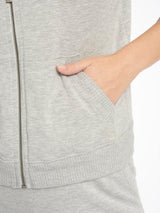 Zip Up Hoodie - Heather Grey-SPLENDID-Over the Rainbow