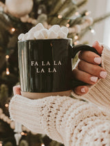 Fa La La Stoneware Coffee Mug - 14oz-SWEET WATER DECOR-Over the Rainbow