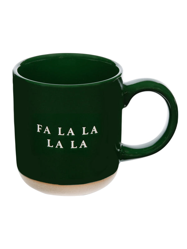 Fa La La Stoneware Coffee Mug - 14oz-SWEET WATER DECOR-Over the Rainbow