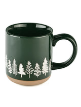 Pine Trees 14oz Stoneware Coffee Mug-SWEET WATER DECOR-Over the Rainbow