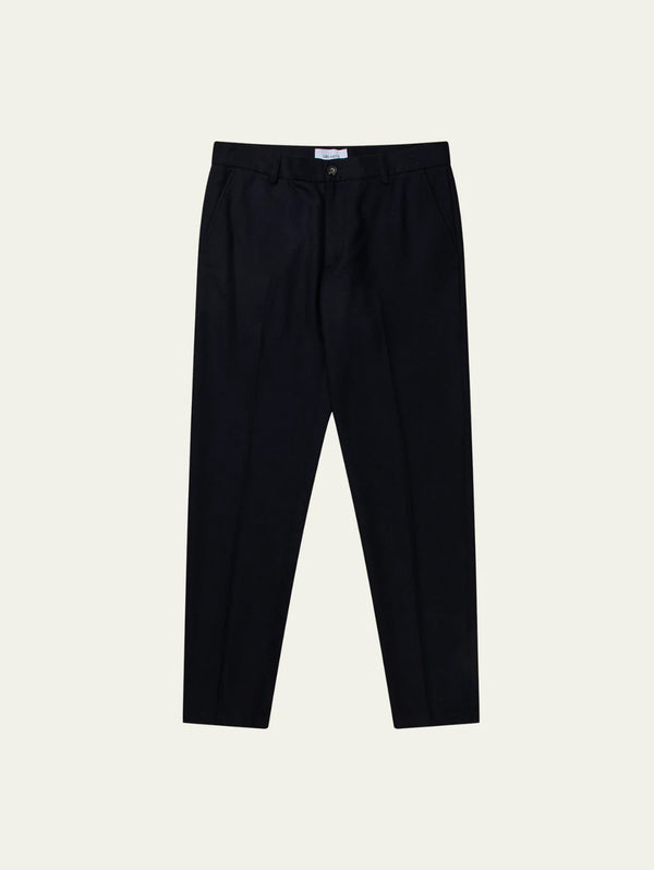 Como Reg Wool Suit Pants - Dark Navy Melange-LES DEUX-Over the Rainbow