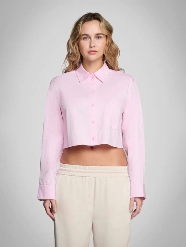 Simply Cropped Shirt - Rose Petal-PURE & SIMPLE-Over the Rainbow