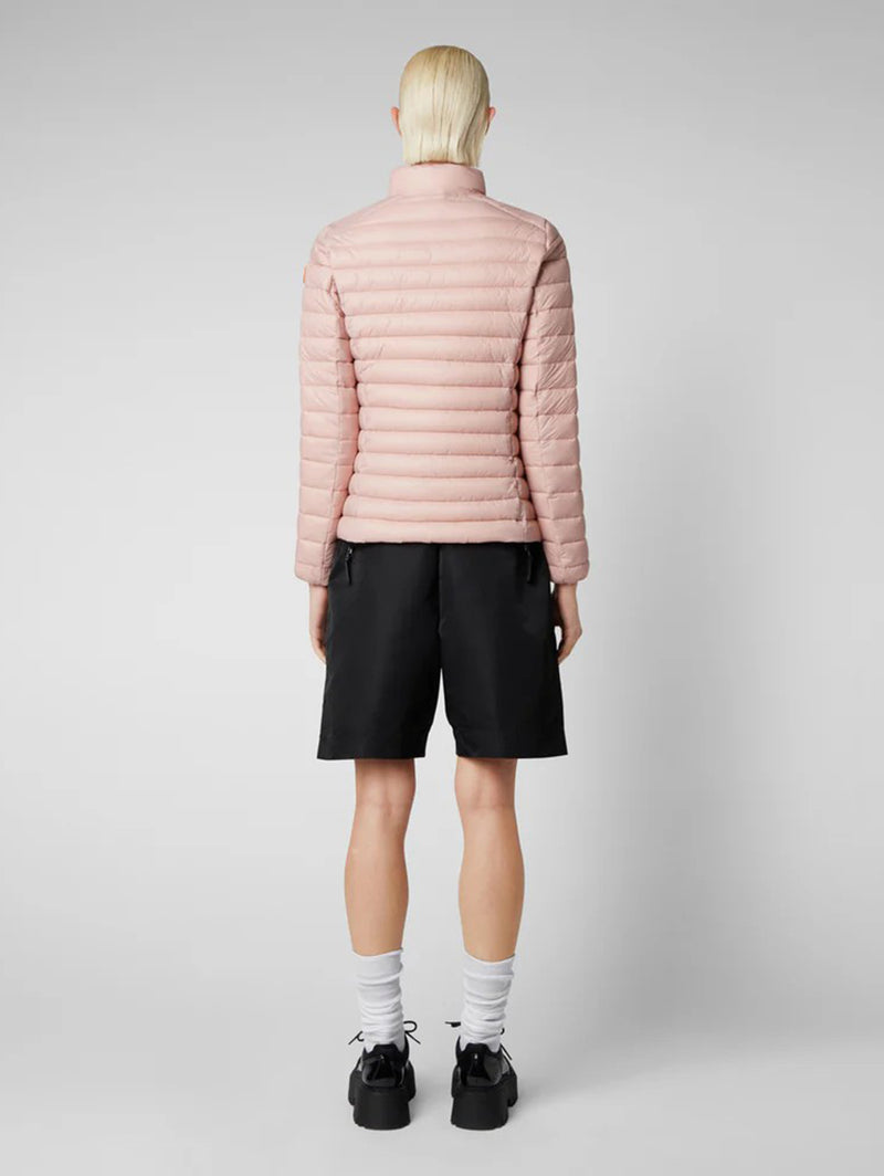 Carly Zip Jacket - Blush Pink-SAVE THE DUCK-Over the Rainbow