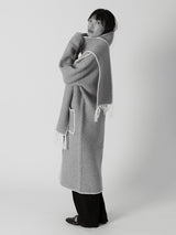 Delaney Whip Stitch Coat - Long Medium Grey-LYLA+LUXE-Over the Rainbow