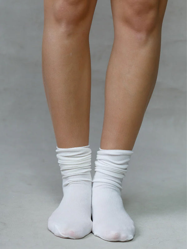 Roll-Up Socks - White-LIM LIM-Over the Rainbow